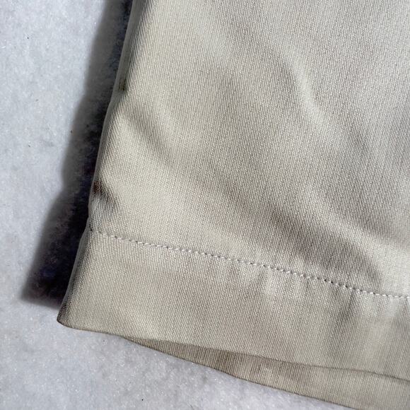 Tommy Bahama 100% Silk Shorts Men's 33W Cream Rib Knit Pleated Buttoned Pockets - Picture 5 of 10